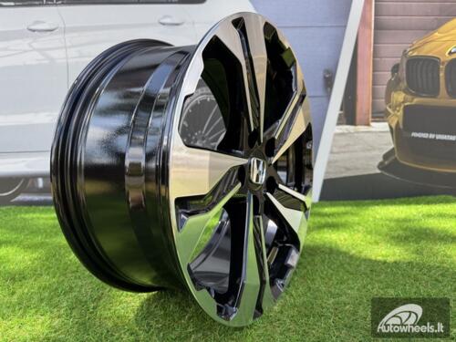 Ratlankis R17x7.5  5X114.3  ET  45  64.1  B5520  Black Polished (MB)  For HOND  (L1)