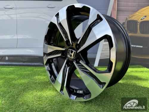 Ratlankis R17x7.5  5X114.3  ET  45  64.1  B5520  Black Polished (MB)  For HOND  (L1)