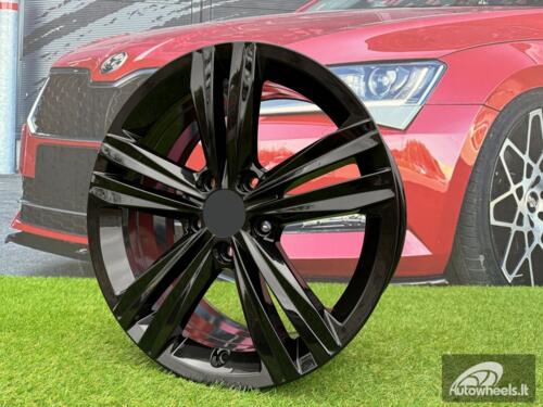 Ratlankis R17x7  5X112  ET  45  57.1  B5619  Black (BL)  For VW  (P+R)