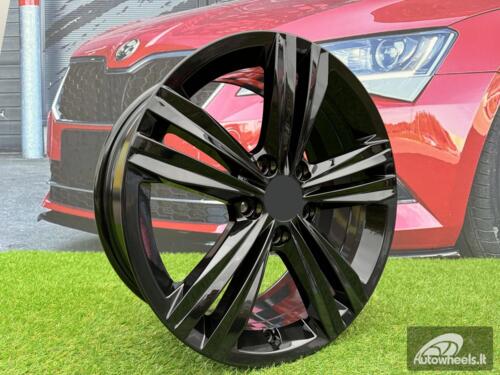 Ratlankis R17x7  5X112  ET  45  57.1  B5619  Black (BL)  For VW  (P+R)