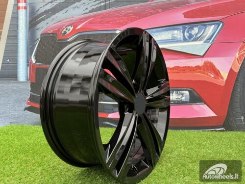 Ratlankis R17x7  5X112  ET  45  57.1  B5619  Black (BL)  For VW  (P+R)