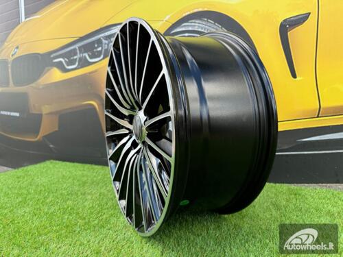 Ratlankis R19x8  5X112  ET  43  66.6  B5909  Black+Polished Lip (BLPL)  For MER  (K4+Z7)  ())