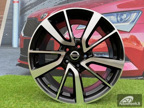 Ratlankis R17x7  5X114.3  ET  40  66.1  BY131  (BK853)  Black Polished (MB)  For NISS  (R)