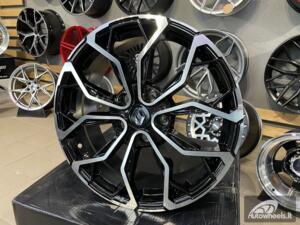 Ratlankis R17x7  5X114.3  ET  43  66.1  XF260  (BK1058)  Black Polished (MB)  For RENAU  (L4)