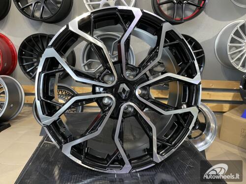 Ratlankis R17x7  5X114.3  ET  43  66.1  XF260  (BK1058)  Black Polished (MB)  For RENAU  (L4+D3)
