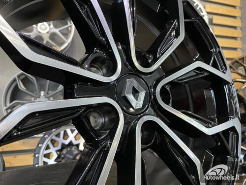 Ratlankis R17x7  5X114.3  ET  43  66.1  XF260  (BK1058)  Black Polished (MB)  For RENAU  (L4+D3)