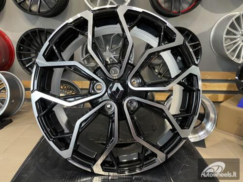 Ratlankis R17x7  5X114.3  ET  43  66.1  XF260  (BK1058)  Black Polished (MB)  For RENAU  (L4+D3)