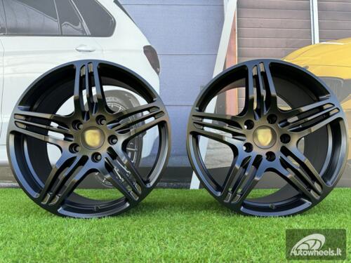 Ratlankis Porsche 911 997 Turbo Style R19X8.5J 5X130 ET57 71.6 Satin Black