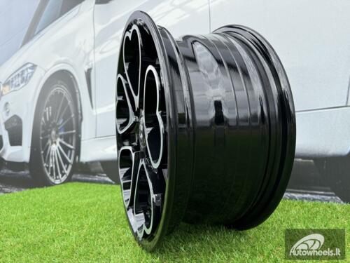 Ratlankis Heritage Kokoro Monoc heart style R15X6.5J 4X100 ET35 73.1 Gloss Black with Diamond cut