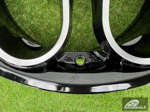 Ratlankis Heritage Kokoro Monoc heart style R15X6.5J 4X100 ET35 73.1 Gloss Black with Diamond cut