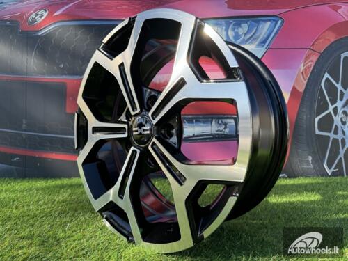 Ratlankis R17x6.5  5X114.3  ET  50  66.1  B5409  Black Polished (MB)  For DACIA  (L1+P)