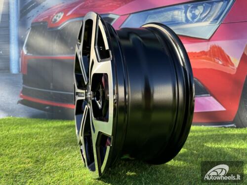 Ratlankis R17x6.5  5X114.3  ET  50  66.1  B5409  Black Polished (MB)  For DACIA  (L1+P)