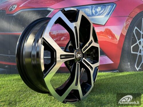 Ratlankis R17x6.5  5X114.3  ET  50  66.1  B5409  Black Polished (MB)  For DACIA  (L1+P)