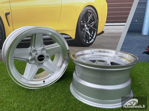 Ratlankis R16x9  5X112  ET  12  66.6  B1794  Silver+Polished Lip (SP)  For MER  (Z3)  (Rear+Front)