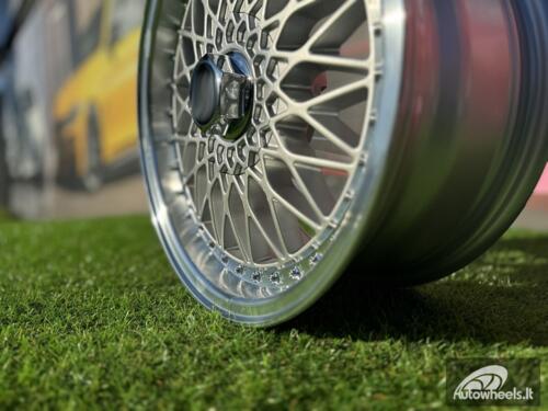 Ratlankis R15x7  8X100/114  ET  25  73.1  BY479  Silver+Polished Lip (SP)  For RACIN  (Z4)  (BBS Style)