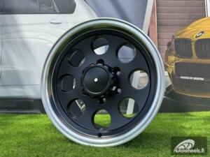Ratlankis R15x12  6X139.7  ET  M70  110.1  BY997  Black Half Matt+Polished Lip (BLHMPL)  For 4X4  (Z3)