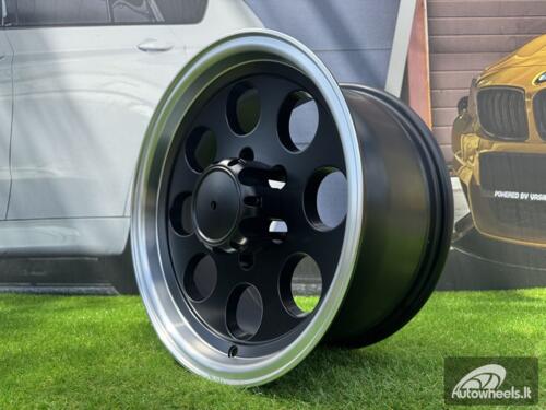 Ratlankis R15x12  6X139.7  ET  M70  110.1  BY997  Black Half Matt+Polished Lip (BLHMPL)  For 4X4  (Z3)