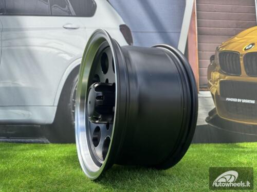 Ratlankis R15x12  6X139.7  ET  M70  110.1  BY997  Black Half Matt+Polished Lip (BLHMPL)  For 4X4  (Z3)