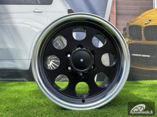 Ratlankis R15x12  6X139.7  ET  M70  110.1  BY997  Black Half Matt+Polished Lip (BLHMPL)  For 4X4  (Z3)