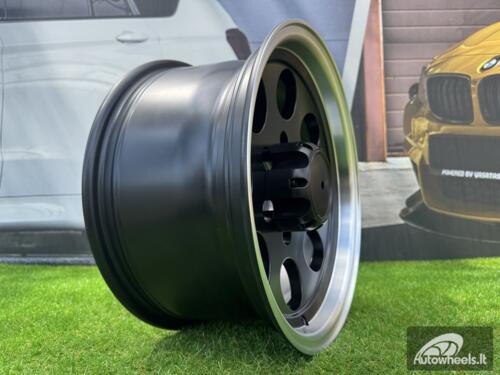 Ratlankis R15x12  6X139.7  ET  M70  110.1  BY997  Black Half Matt+Polished Lip (BLHMPL)  For 4X4  (Z3)