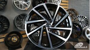 Ratlankis R17x7.5  5X112  ET  45  57.1  B5329  Black Polished (MB)  For VW  (K2)