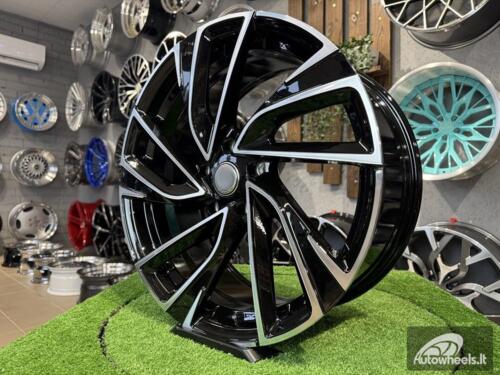 Ratlankis R17x7.5  5X112  ET  45  57.1  B5772  Black Polished (MB)  For VW  (L4+P)