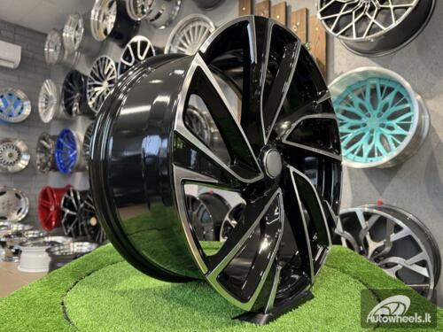 Ratlankis R17x7.5  5X112  ET  45  57.1  B5772  Black Polished (MB)  For VW  (L4+P)