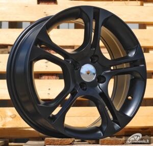 Ratlankis R16x6.5  4X100  ET  37  60.1  BK875  Black Half Matt (BLHM)  For RENAU  (L1)