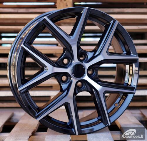 Ratlankis R18x7.5  5X114.3  ET  45  60.1  FE148  (Y1140)  Black Polished (MB)  For TOYOT  (K4)