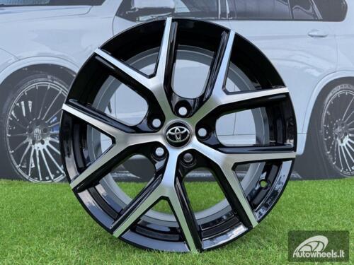 Ratlankis R18x7.5  5X114.3  ET  45  60.1  FE148  (Y1140)  Black Polished (MB)  For TOYOT  (K4+P)