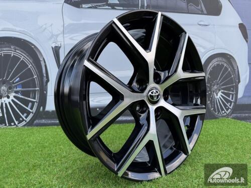 Ratlankis R18x7.5  5X114.3  ET  45  60.1  FE148  (Y1140)  Black Polished (MB)  For TOYOT  (K4+P)