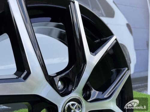 Ratlankis R18x7.5  5X114.3  ET  45  60.1  FE148  (Y1140)  Black Polished (MB)  For TOYOT  (K4+P)