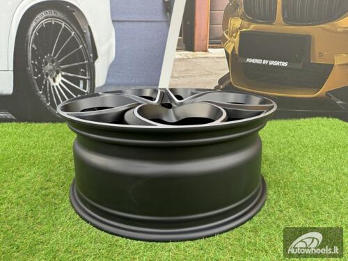 Ratlankis R19x8  5X110  ET  34  65.1  L2387  Black Polished Half Matt (MBHM)  For ALFA  (P1)