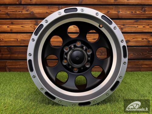 Ratlankis R15x10  6X139.7  ET  M46  110.1  LU087  Black Matt+Polished Lip (BMPL)  For 4X4  (P1)  (M-MB / MLIP)