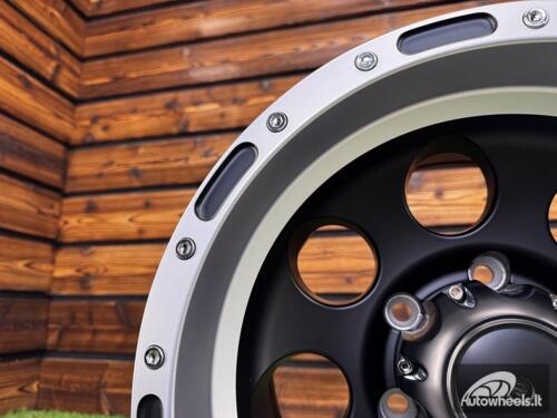 Ratlankis R15x10  6X139.7  ET  M46  110.1  LU087  Black Matt+Polished Lip (BMPL)  For 4X4  (P1)  (M-MB / MLIP)