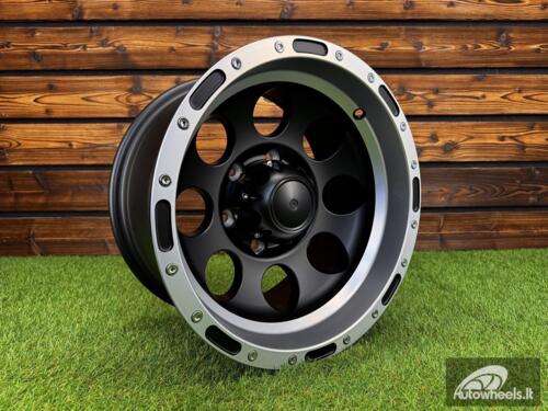 Ratlankis R15x10  6X139.7  ET  M46  110.1  LU087  Black Matt+Polished Lip (BMPL)  For 4X4  (P1)  (M-MB / MLIP)
