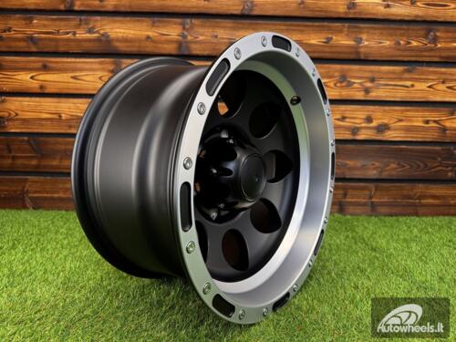 Ratlankis R15x10  6X139.7  ET  M46  110.1  LU087  Black Matt+Polished Lip (BMPL)  For 4X4  (P1)  (M-MB / MLIP)