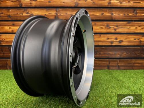 Ratlankis R15x10  6X139.7  ET  M46  110.1  LU087  Black Matt+Polished Lip (BMPL)  For 4X4  (P1)  (M-MB / MLIP)