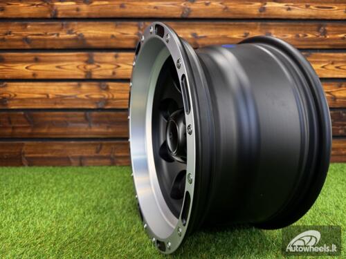 Ratlankis R15x10  6X139.7  ET  M46  110.1  LU087  Black Matt+Polished Lip (BMPL)  For 4X4  (P1)  (M-MB / MLIP)
