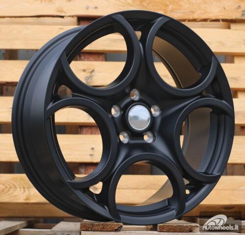 Ratlankis R18x7.5  5X110  ET  41  65.1  L1432  Black Half Matt (BLHM)  For ALFA  (P1)