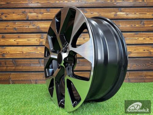 Ratlankis R17x6.5  4X100  ET  40  60.1  L1667  Black Polished (MB)  For RACIN  (P1+Z6)  ()