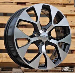 Ratlankis R17x6.5  4X100  ET  40  60.1  L1667  Black Polished (MB)  For RACIN  (P1+Z6)  ()