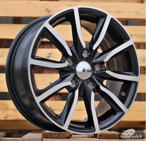 Ratlankis R15x6.5  5X114.3  ET  40  67.1  LU263  Black Polished Half Matt (MBHM)  For RACIN  (P1)