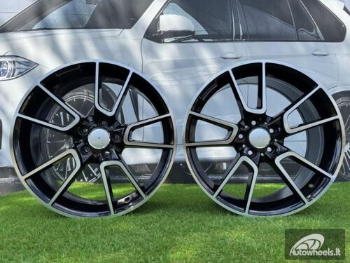 Ratlankis R19x8.5  5X112  ET  52  66.6  B5462  Black Polished (MB)  For MER  (K4)  (Rear+Front)
