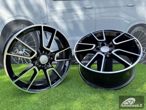 Ratlankis R19x8.5  5X112  ET  52  66.6  B5462  Black Polished (MB)  For MER  (K4)  (Rear+Front)