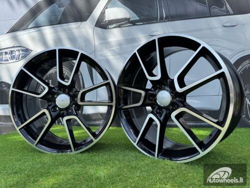 Ratlankis R19x8.5  5X112  ET  52  66.6  B5462  Black Polished (MB)  For MER  (K4)  (Rear+Front)