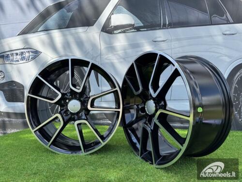 Ratlankis R19x8.5  5X112  ET  52  66.6  B5462  Black Polished (MB)  For MER  (K4)  (Rear+Front)