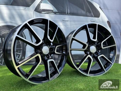 Ratlankis R19x8.5  5X112  ET  52  66.6  B5462  Black Polished (MB)  For MER  (K4)  (Rear+Front)