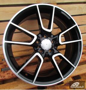 Ratlankis R19x8.5  5X112  ET  52  66.6  B5462  Black Polished (MB)  For MER  (K4)  (Rear+Front)