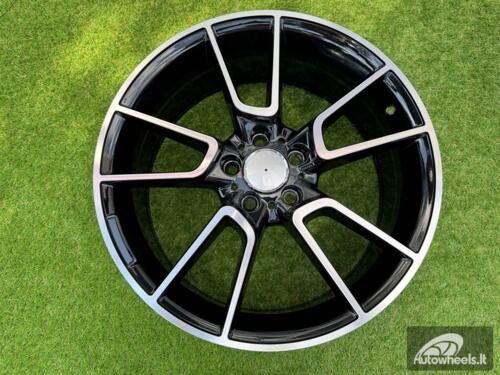 Ratlankis R19x8.5  5X112  ET  52  66.6  B5462  Black Polished (MB)  For MER  (K4+Z4)  (Rear+Front)